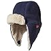 Zutano Cozie Fleece Unisex Toddler and Baby Trapper Hat, Cold-Weather Hat for Little Boys and Girls, Denim Navy, 24 Months