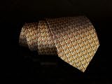 Jacquard Silk Tie Roots in Orange