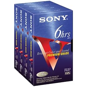 Sony VHS Cassettes High Grade 120 Minute (4-Pack)