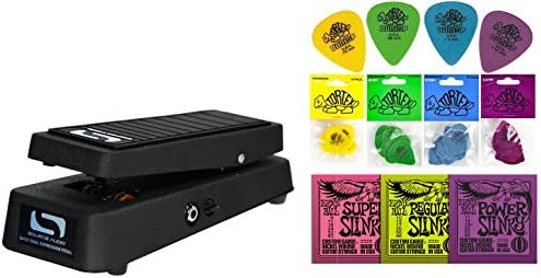 Source Audio Dual Expression Pedal String Bundle w/ 2 free Items: Ernie Ball Guitar Strings, 1 Dozen Dunlop Tortex Picks