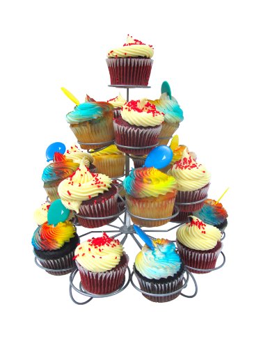 Imperial Stainless Steel Cupcake and Dessert Stand - Holds 23 Cup Cakes Imperial Stainless Steel Cupcake and Dessert Stand - Holds 23 Cup Cakes