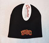 USC Trojans Black Skull Cap - NCAA Cuffless Winter Knit Hat