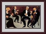 "Strings and Piano" by Marsha Hammel - Framed Artwork