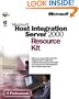 Microsoft  Host Integration Server 2000 Resource Kit (Pro-Resource Kit)