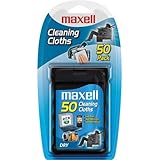 Maxell CD-305 CD Cleaning Cloths, 50 Pack