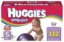 Huggies Snug & Dry High Count Diapers, Size 5, 132 Diapers