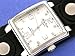 New Philip Persio Leather Biker Cuff Mens Square Watch