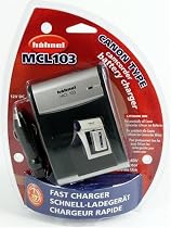 Hahnel MCL103 Camcorder Battery Charger For All Canon Camcorder Batteries Inc. Worldwide Mains Power Supply & 12v Car Lead