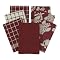 Egyptian Cotton 7-pc. Kitchen Towel Set - Ming Burgundy