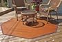 7' Octagon Outdoor / Indoor Bamboo Rug