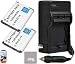 Pack of 2 EN-EL19 Batteries & Battery Charger Kit for Nikon Coolpix s100 S3100 S3200 S3300 S3500 S4100 S4200 S4300 S5200 S6400 S6500 Digital Camera + More!!