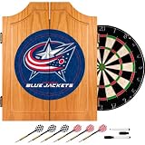 Best Quality NHL Columbus Blue Jackets Dart Cabinet includes Darts and Bo