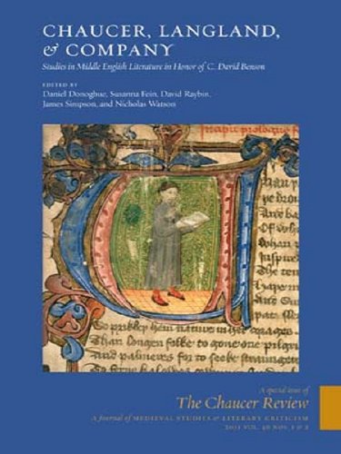 Chaucer Review, 46:1-2: Studies in Middle English Literature in Honor of C. David Benson