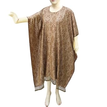 Handmade Cotton Kaftan Caftan In Jamawar Design Women Evening Wear Dress 