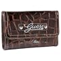 Women's Celeste Brown Synthetic Leather Tri-Fold Wallet: Brown Tri-Fold