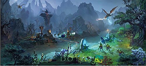 Dota2 Warcraft Non-Slip Neoprene Gaming Mouse Mat / Pad,900mm X 300mm X 3mm Water Resistant Rubber