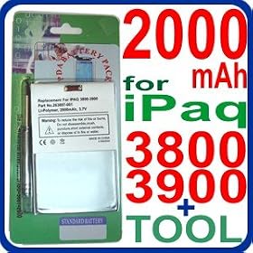 Click here to buy HQRP Replacement Battery for HP Compaq iPaq 3800 3870 3900 3970 3850 3950 PDA +... by HQRP.