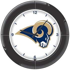 Imperial St. Louis Rams Licensed Everbrite Neon Wall Clock