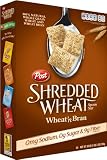 Post Shredded Wheat ' Bran, Spoon Size, 18-Ounce Boxes (Pack of 5)