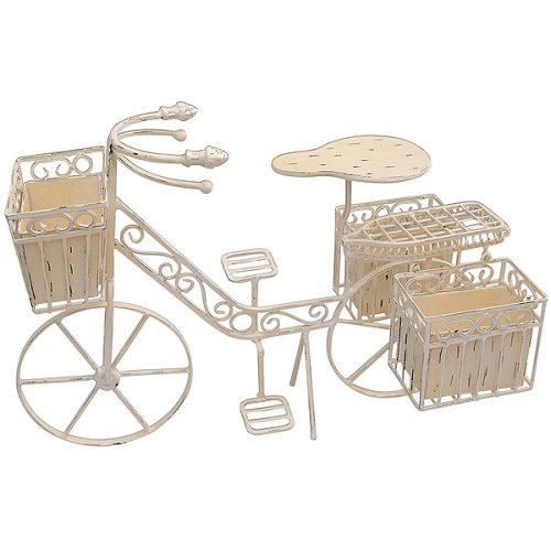 Bicycle Planter - White