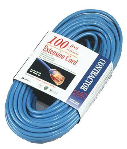 Coleman Cable 02469 14/3 100-Foot Hi-Visibility/Low-Temperature Outdoor Extension Cord