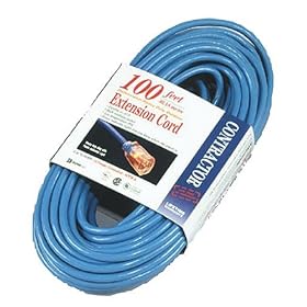 Coleman Cable 02469 14 3 SJTW Low-Temp Outdoor Extension Cord with Lighted End, 100-Foot by Coleman Cable