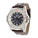 Croix du Sud - 1849212 - Montre Homme - Automatique Analogique - Cadran Noir - Bracelet Cuir Marron