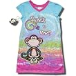 Bobby Jack Monkey "Peace and Love" Dorm Shirt with bonus Key Chain for Girls