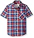 The Children's Place Boys' Short Sleeve Plaid Shirt