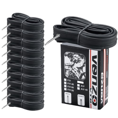 10x Venzo Road Bike Tire Inner Tubes 700x18/23c or 23/25c Bike Tires
