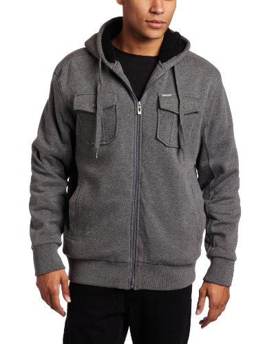 ecko unltd. Men's Meltdown Hoodie, Charcoal Heather, 
