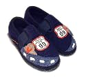 Haflinger Hauschuhe, Slipper TRAVEL, ocean, Wolle