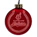 Pack of 2 MLB Cleveland Indians Glass Ball Christmas Ornaments 4