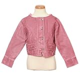 Lipstik Pink Vegan Leather Cropped Hooded Jacket Girls 2T-16