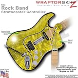 Stardust Yellow WraptorSkinz Skin fits Rock Band Stratocaster Guitar for Nintendo Wii, XBOX 360, PS2