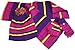 N'Ice Caps Kids and Toddlers Heather Striped Hat/Scarf/Glitten Set
