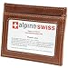 Alpine Swiss Mens Money Clip Genuine Leather Minimalist Slim Front Pocket Wallet