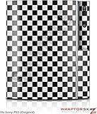 Sony PS3 Skin Checkered Canvas Black and White