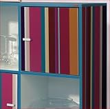 Regal Sideboard im Designer Retro Look Kommode in Rot