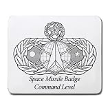 Space Missile Badge Command Level Mouse Pad