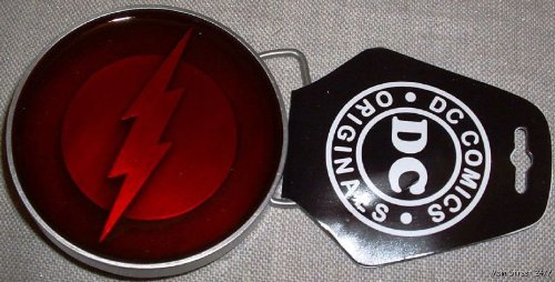  DC Comics The FLASH Logo Metal /Epoxy Belt BUCKLE