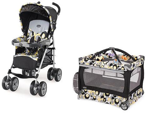 Chicco Trevi Stroller & Lullaby Playard in Miro