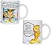 Coffee Mugs-2pc Garfield Ceramic Mug-11 oz-premium Ceramic Mugs, 2 Phrases-''Karma Is Like Rubber Band'' and ''I Was Going to Quit All My Bad Habits''