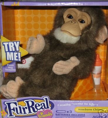 Fur Real Friends Newborn Chimp Black/Brown