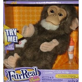 Fur Real Friends Newborn Chimp Black/Brown
