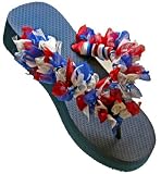 American Pride Wedge Flip Flops
