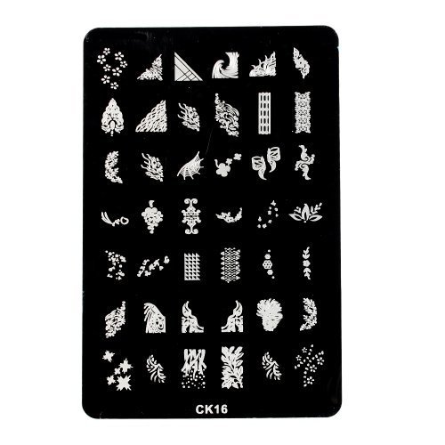 Davidsonne Large Nail Art Polish Manicure Stamping Image Plate Template DIY Decoration CK-16 by Davidsonne