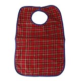 Waterproof Mealtime Bib Disability Aid Apron for Adults - Red by Generic