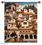 Wool tapestry, 'Cuzco Streets'