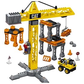 Mega Bloks CAT Super Tower Crane by Mega Bloks
